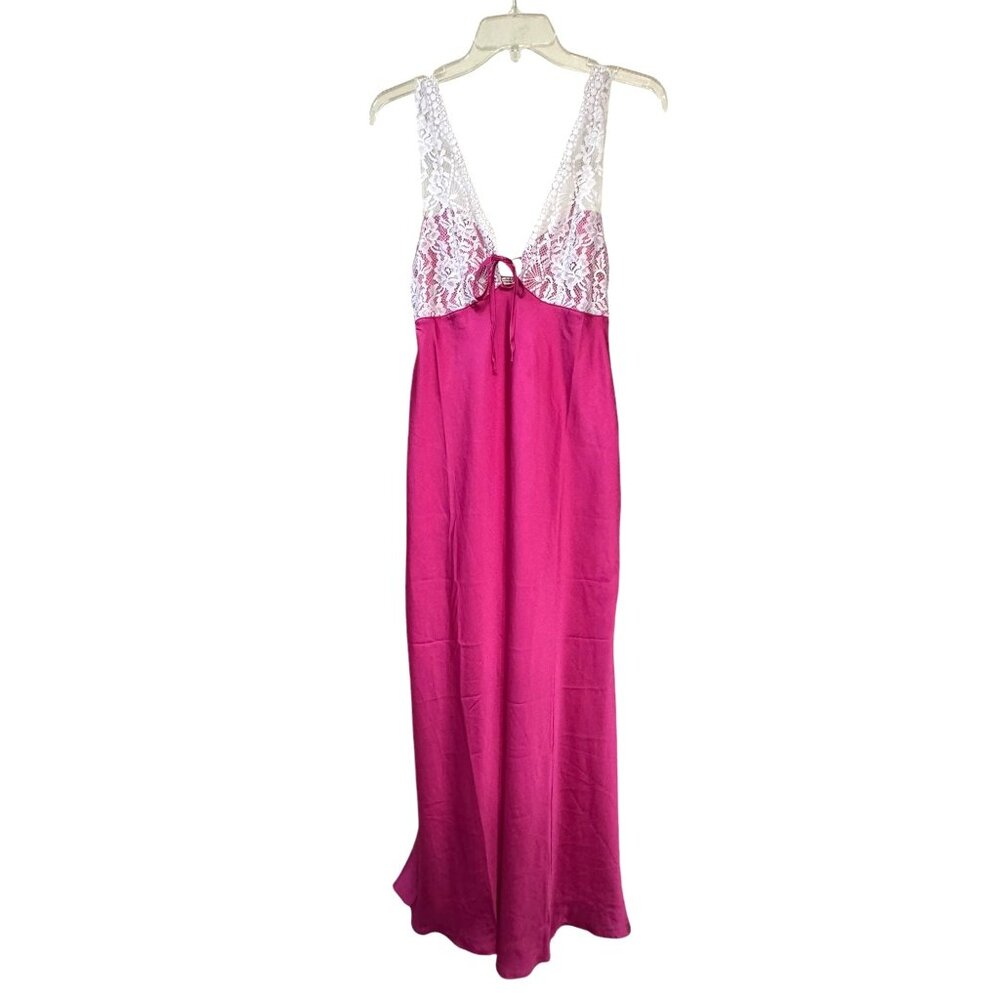 Free People Intimately COUNTRYSIDE Satin Lace Maxi Slip Dress - Picture 3 of 12